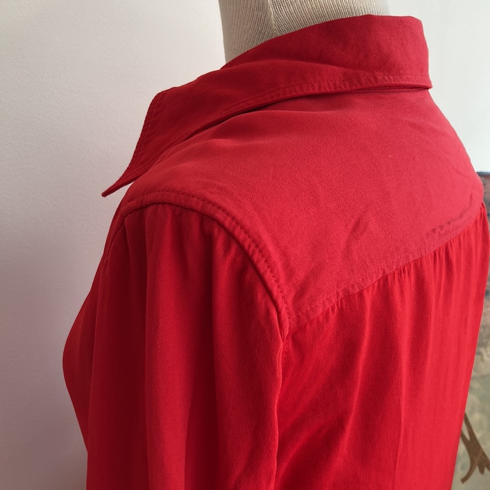 •Zara• Red button down - Picture 4 of 4